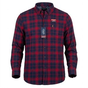 Chaps Men's‎ Performance Flannel Shirt Red & Blue Plaid XXL Big & Tall NWT